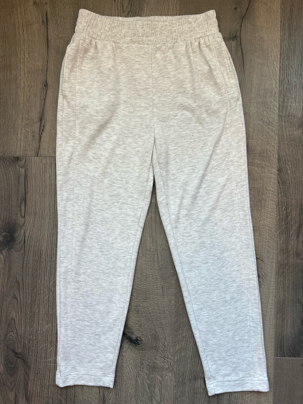 Danskin Light Gray Heather Ribbed Waistband Leggings